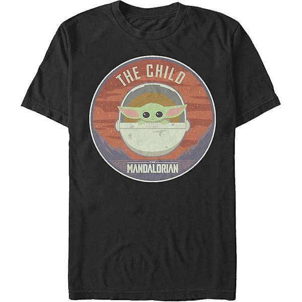 Illustrerad Barn Star Wars The Mandalorian T-shirt S