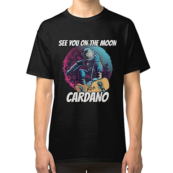 Se dig på månen Cardano ADA Kryptovaluta T-shirt XXL