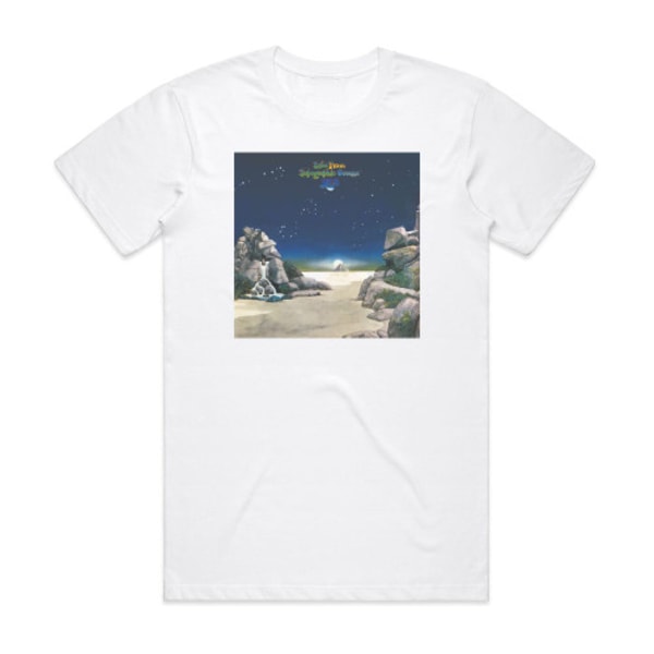 Yes Tales From Topographic Oceans Album Cover T-Shirt Hvid L