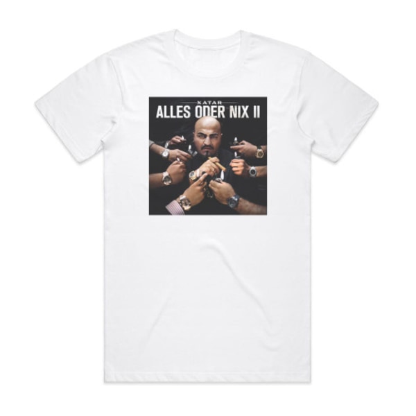 Xatar Alles Oder Nix Ii Album Cover T-Shirt Hvid S