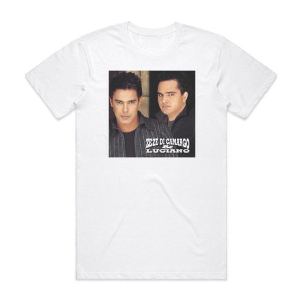 Zeze Di Camargo og Luciano Zez Di Camargo Luciano 7 Album Cover T-shirt Hvid M