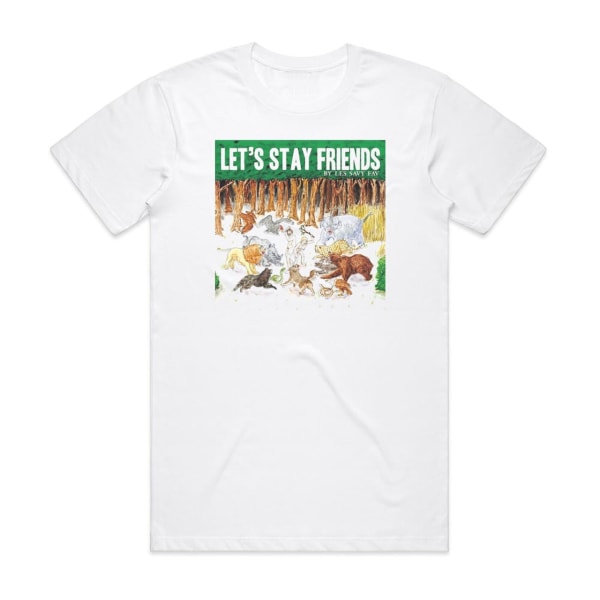 Les Savy Fav Lets Stay Friends Cover T-shirt Vit L
