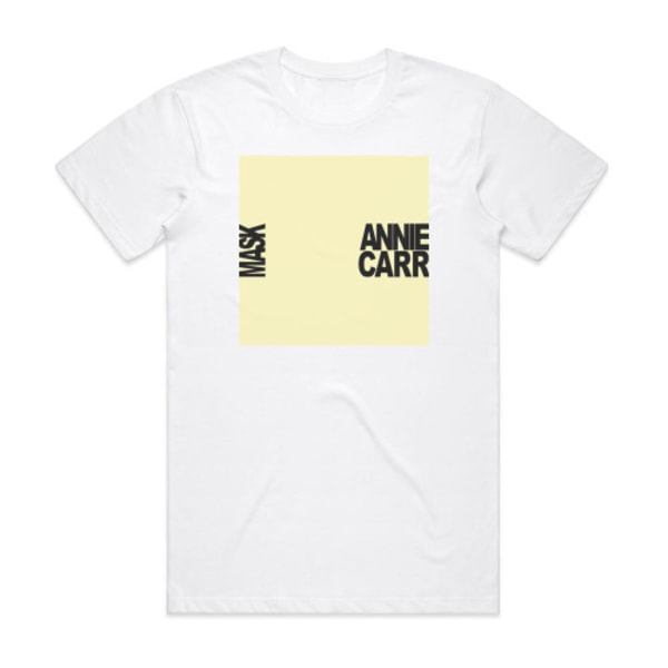 Wires on Fire Annie Carr Mask Album Cover T-Shirt Vit M