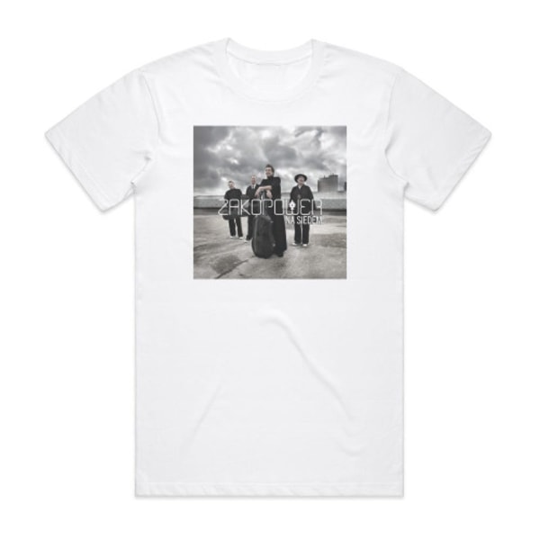 Zakopower Na Siedem Album Cover T-Shirt Hvid M