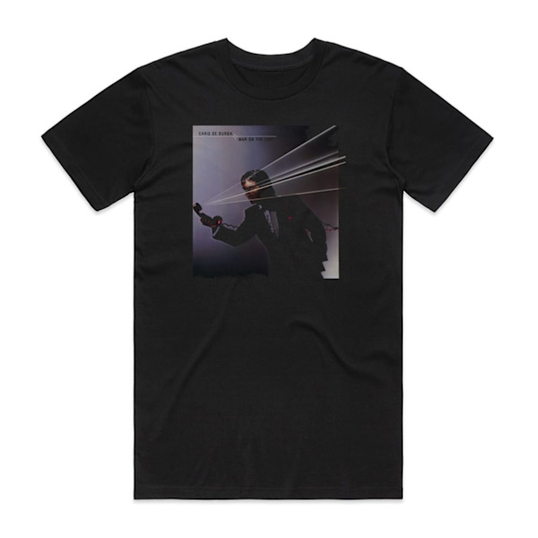 Chris de Burgh Man On The Line Album Cover T-shirt Sort M