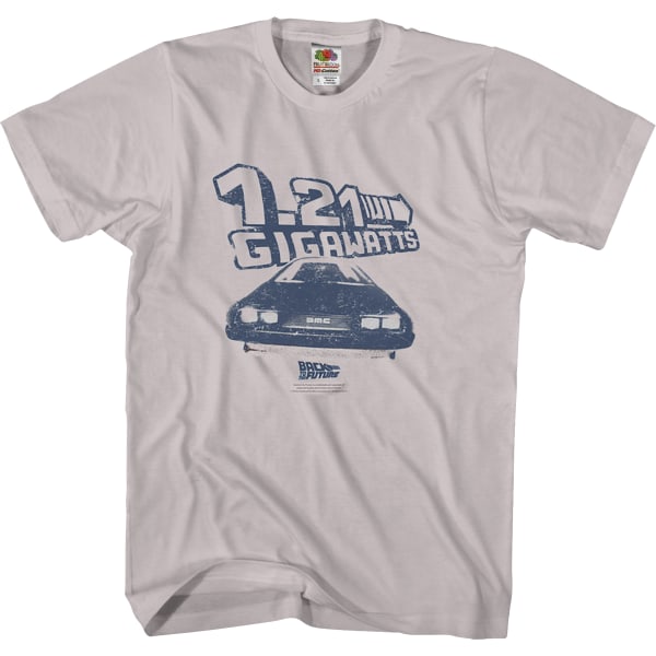 DeLorean 1.21 Gigawatts Tilbage Til Fremtiden T-shirt XXL