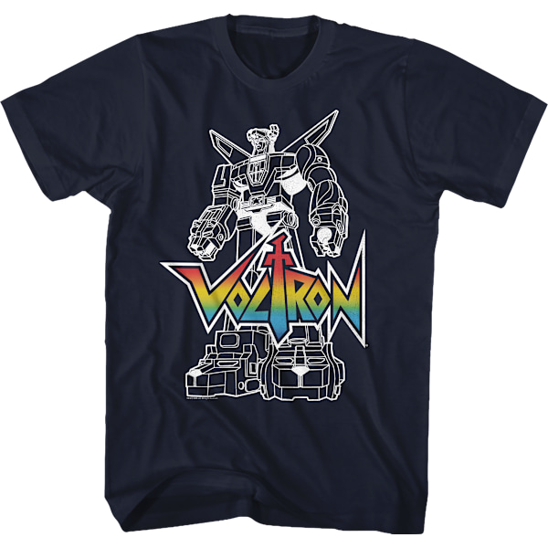 Defender of the Universe Voltron T-shirt med konturer M