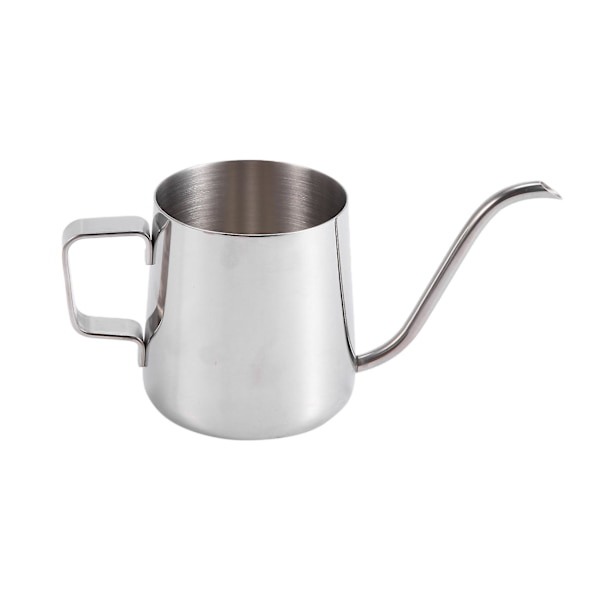 250 ml rostfritt stål tekanna droppkaffekanna lång smal pip kaffekanna svanhalskanna handdri