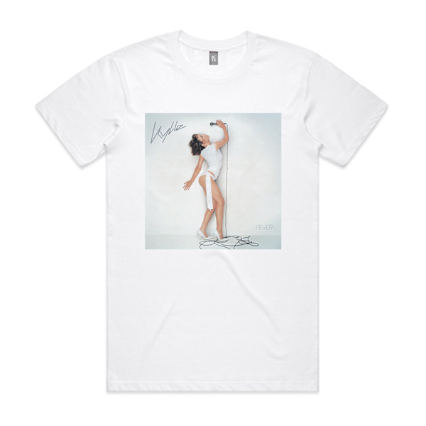 Kylie Minogue Fever -albumin kansikuva T-paita valkoinen XL