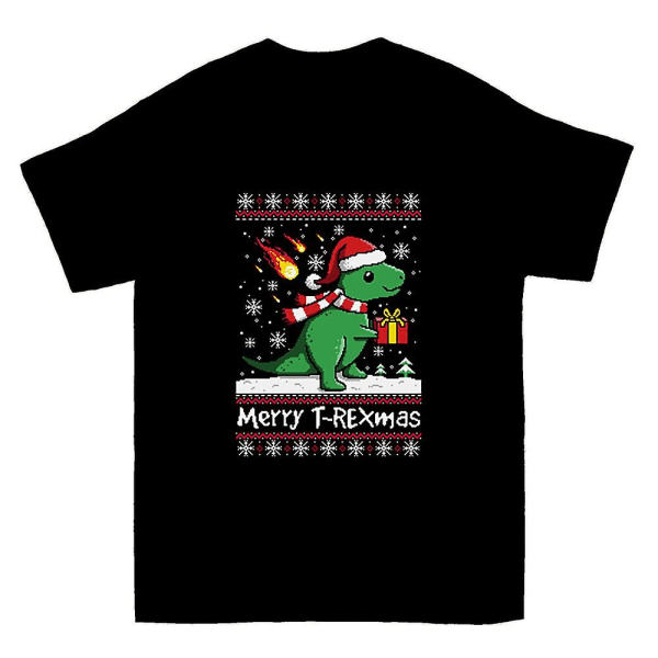 Merry T Rex Mas Grim Jultrøje T-shirt L