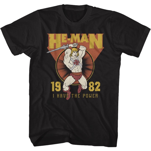 He-Man Jeg Har Makt 1982 Masters of the Universe T-skjorte XL