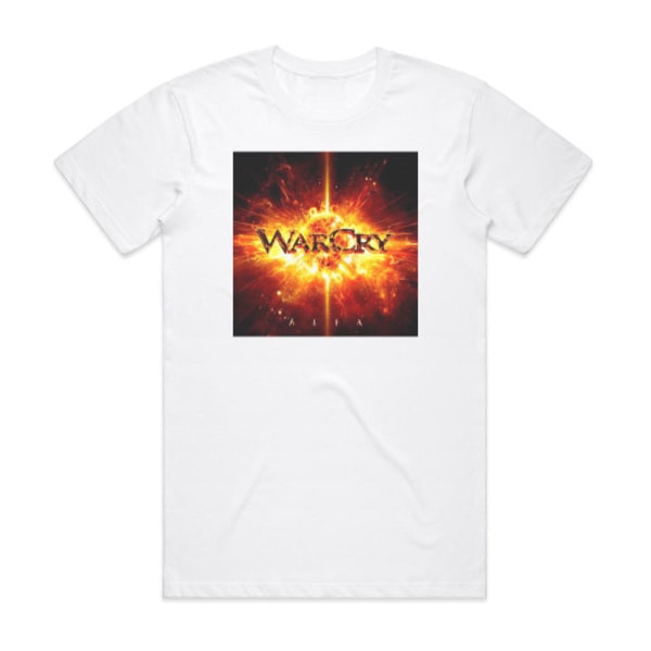 WarCry Alfa Album Cover T-Shirt Hvid M