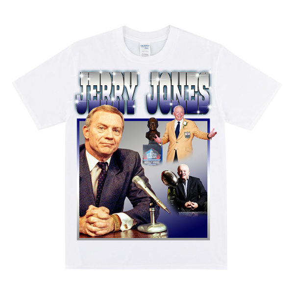 JERRY JONES Hyllningströja För Sportfans White XXL