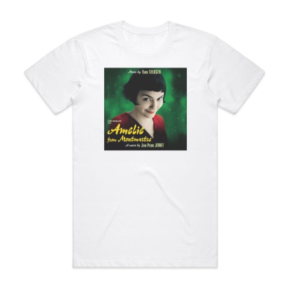 Yann Tiersen Le Fabuleux Destin Damlie Poulain 1 Albumomslag T-shirt Vit S