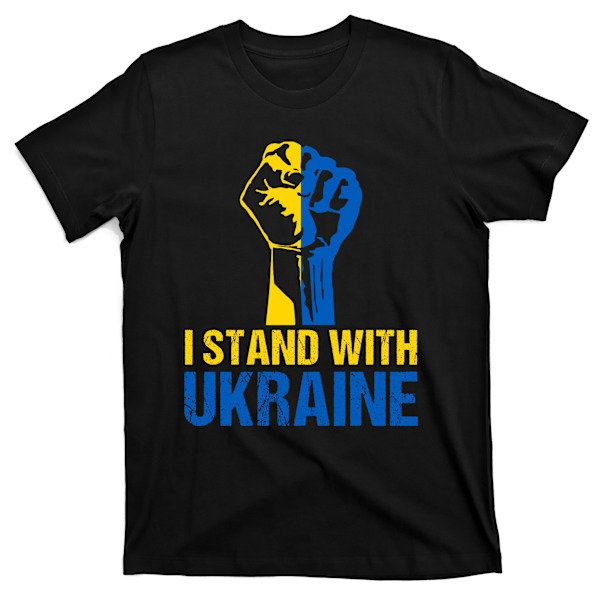 Ukrainaflagga Jag Står Med Ukraina Vintage Ukrainsk Stöd Ukraina T-shirt XL