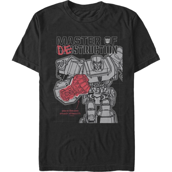 Megatron Master Of Destruction Transformers T-Shirt XL