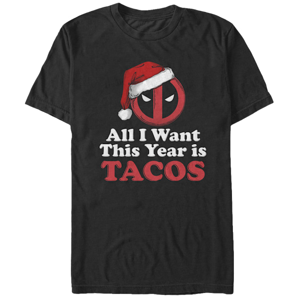 Deadpool Jul Tacos T-skjorte Ny L
