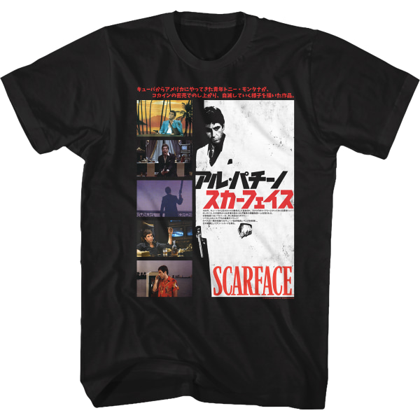 Japanilainen Kollage Poster Scarface T-paita S