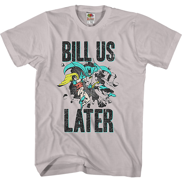 Bill Us Later Batman T-Shirt New L