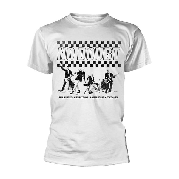 No Doubt Chequer Distressed T-shirt XXXL