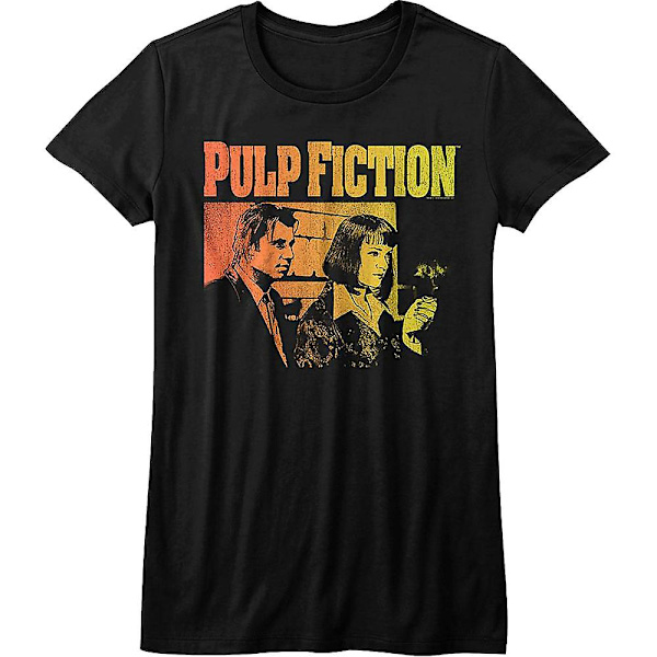Dames Vincent Vega og Mia Wallace Pulp Fiction T-shirt M