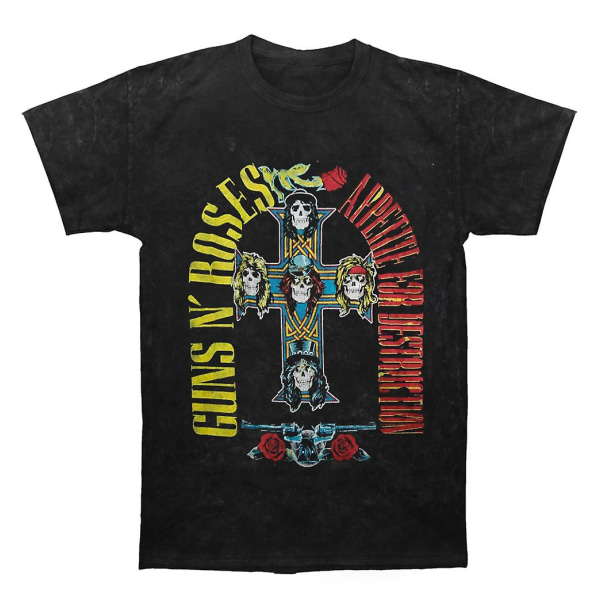 Guns N Roses Appetite Hollywood Distressed T-skjorte XXL