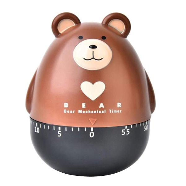 Kjøkken Timer Egg Timer Nedtellingstimer Mekanisk Dyr Hjem Timer 55 Minutter for Matlaging, Sport