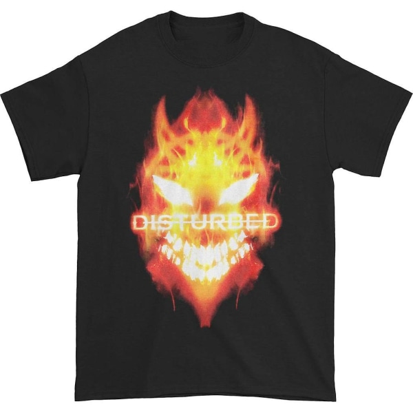 Disturbed Flaming Guy T-skjorte XXXL