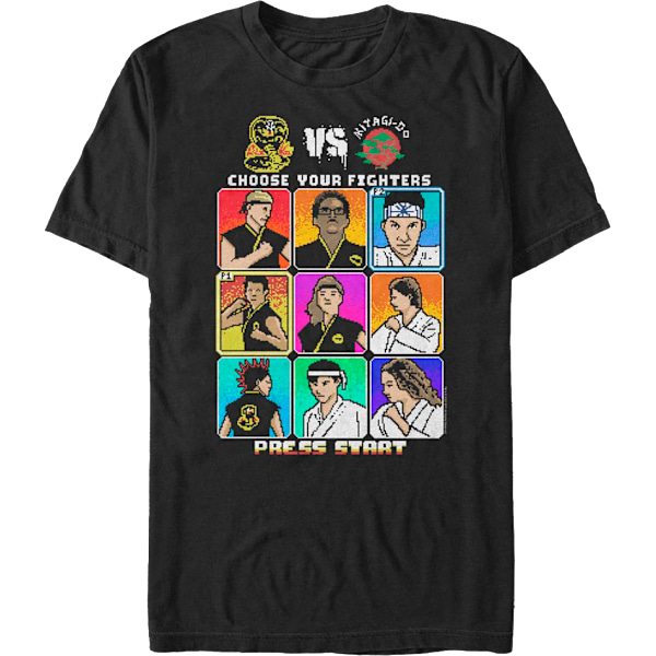 Vælg Dine 8-Bit Kæmpere Cobra Kai T-Shirt M
