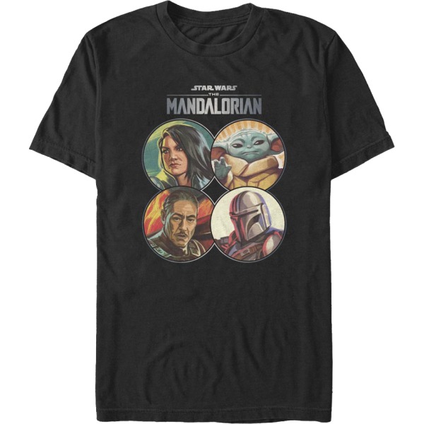 The Mandalorian Mønt Collage Star Wars T-Shirt L