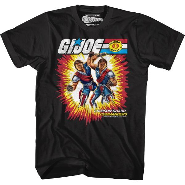 Box Art Crimson Guard Commanders GI Joe T-shirt XL