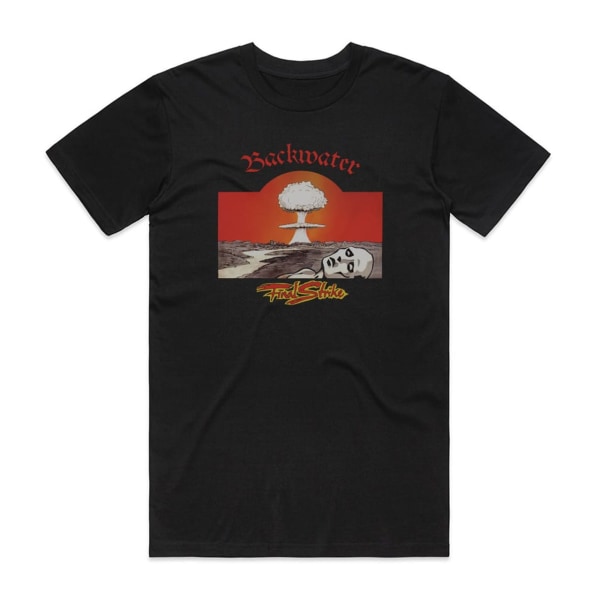 Backwater Final Strike Album Cover T-Shirt Sort XL