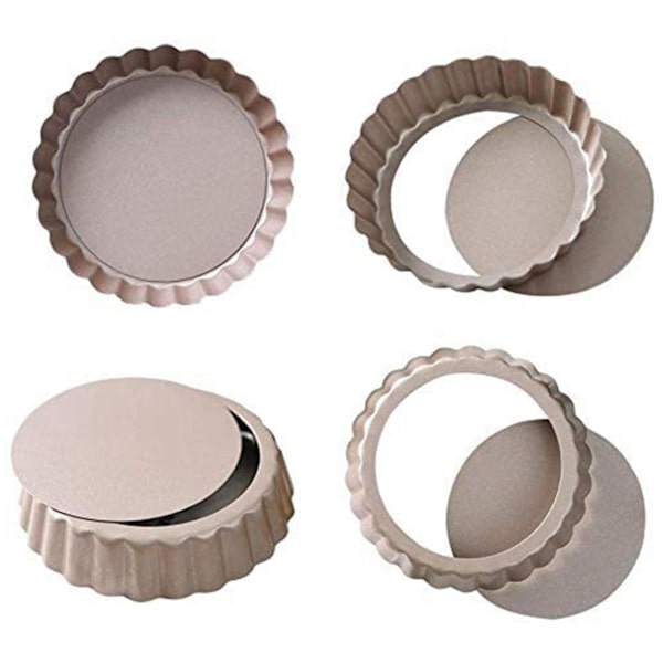 Æg T-formet Ring Perforeret Rustfrit Stål Bagekageform Dessertbutik