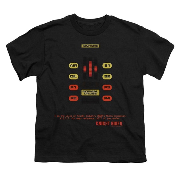 Knight Rider Kitt Consol Youth T-shirt L
