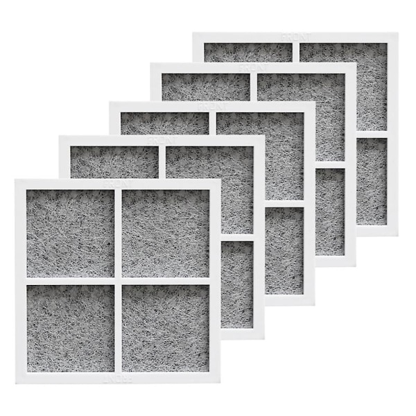 LG LT120F Kylskåpsluftfilter, 5-pack, Ersättningsfilter för fräsch luft