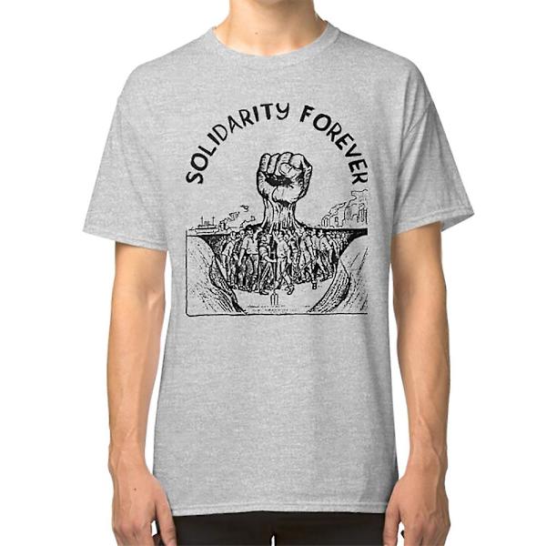 Solidarity Forever - IWW, Työväenliitto, Sosialistinen, Vasemmisto T-paita grey XXXL