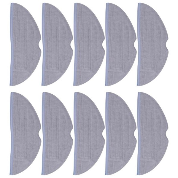 10 stk Moppklut Puterstatning for S7 T7s T7 Plus Støvsugerdeler Mikrofiber Myk Puter