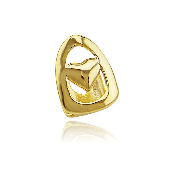 18k Forgyldt Tandgrill Top Tandgrill Kapsel Moderigtigt Tandtilbehør Universal Til Kvinder Mænd Ny Gold Single Peach Heart