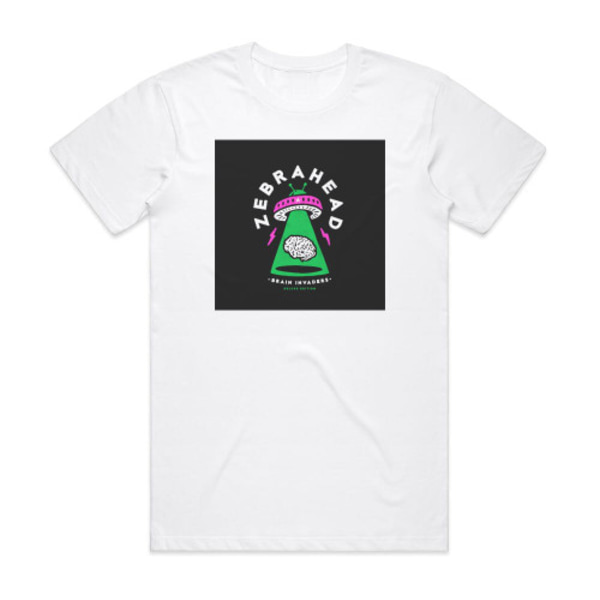 Zebrahead Brain Invaders 1 Album Cover T-skjorte Hvit M