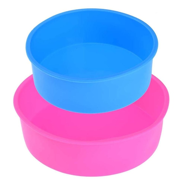 Silikonform för Bakning av Kakor, Rund, BPA-fri, för Kakan 2pcs