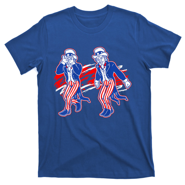 Uncle Sam Griddy Dance 4 juli USA Oberoendetsdag T-shirt L