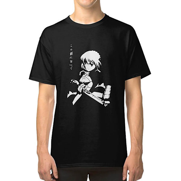 Saber Fate stay night Anime Fan Art T-shirt XXL