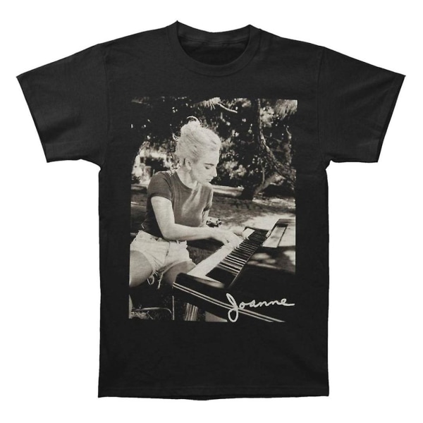 Lady Gaga Joanne Piano Photo Svart T-shirt M