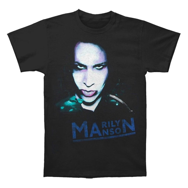 Marilyn Manson T-shirt med mättad dragkedja S