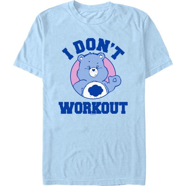 Grumpy Bear I Don't Workout Care Bears T-Shirt XXL