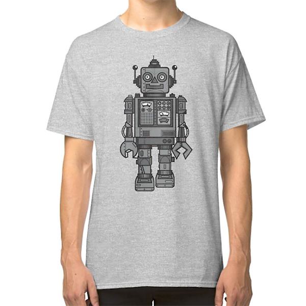Vintage Robot T-shirt grey M