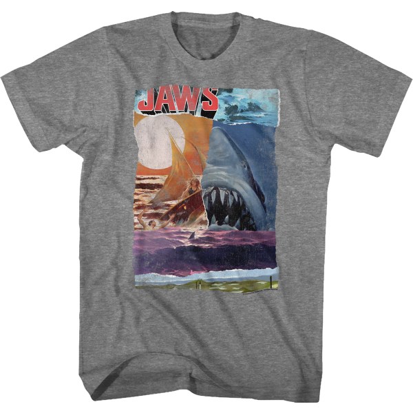 Collage Jaws T-shirt XXL