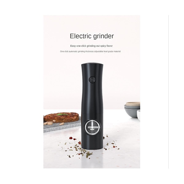 Elektrisk pepperkvern, automatisk saltkvern med bryterknapp, tyngdekraftsensor