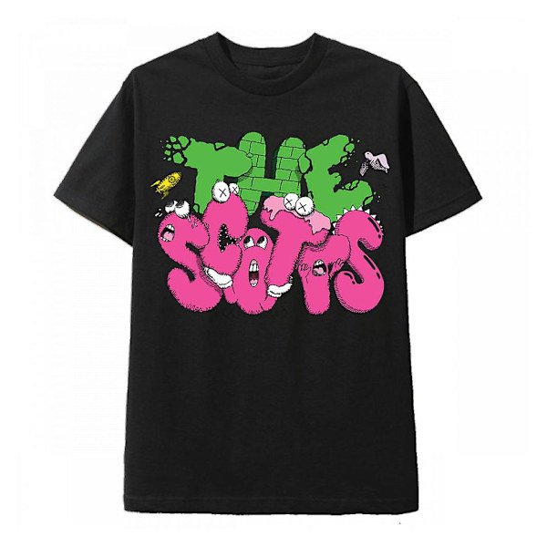 Astronomical Merch T-paita Noir The Scotts Kid Cudi X Travis Scott S