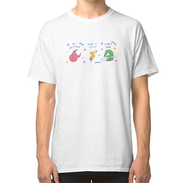 T-shirt med mask på snöre S